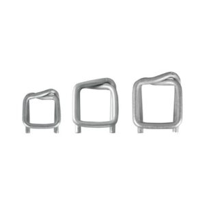 Umreifungsband Zubehör – Verbindungselemente und Kantenschutz für Umreifungsbänder sowie Spanner und Crimpzangen.