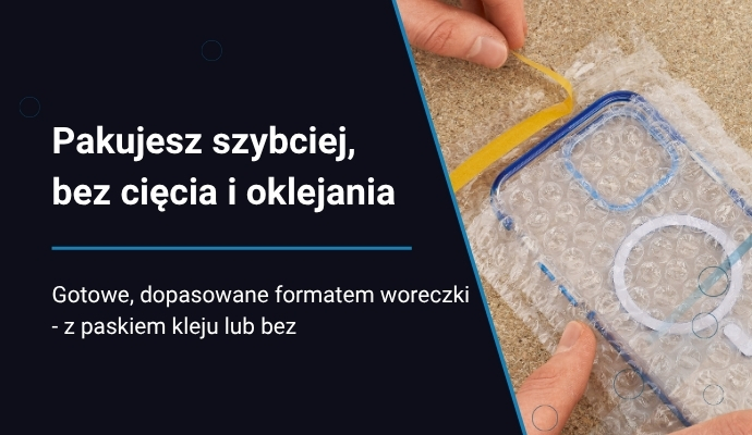 woreczki-mobile Worki i woreczki z folii bąbelkowej