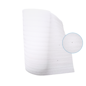 Foam with holes SONG foam with holes is an innovative material used to protect goods in conditions of increased humidity. The holes allow air circulation and help remove condensed moisture, which makes it particularly effective in sea transport.