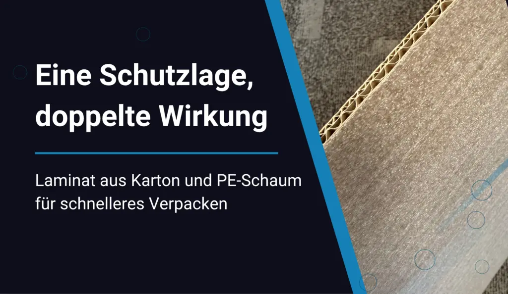Laminat aus PE-Schaum und Karton