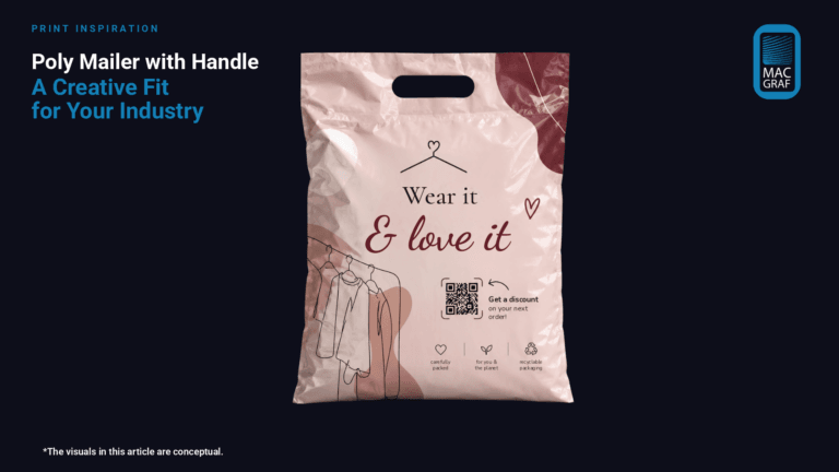 poly-mailer with handle fashion