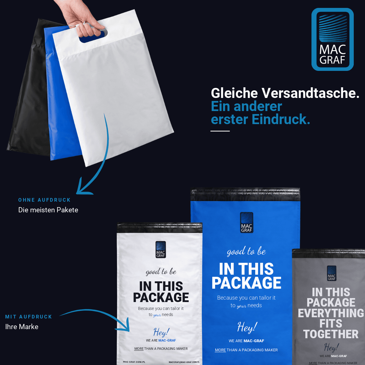 Folienversandtasche mit Logo