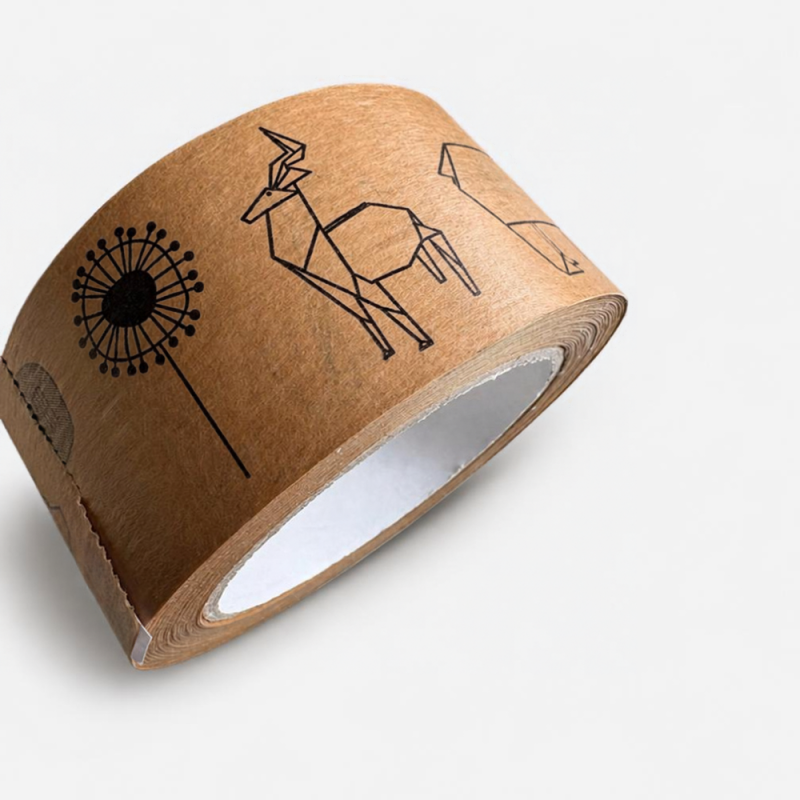 Papierowa taśma kraft z nadrukiem, klej hot-melt, 48 mm — Mac-Graf