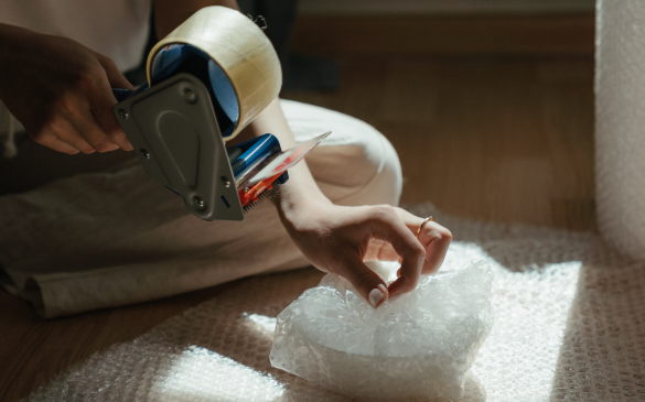 taśma pakowa klejąca samoprzylepna dyspenser