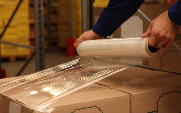 Folia stretch w magazynie