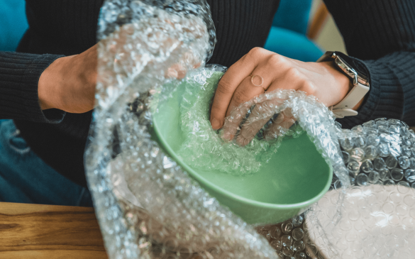 folia bąbelkowa w branży home decor